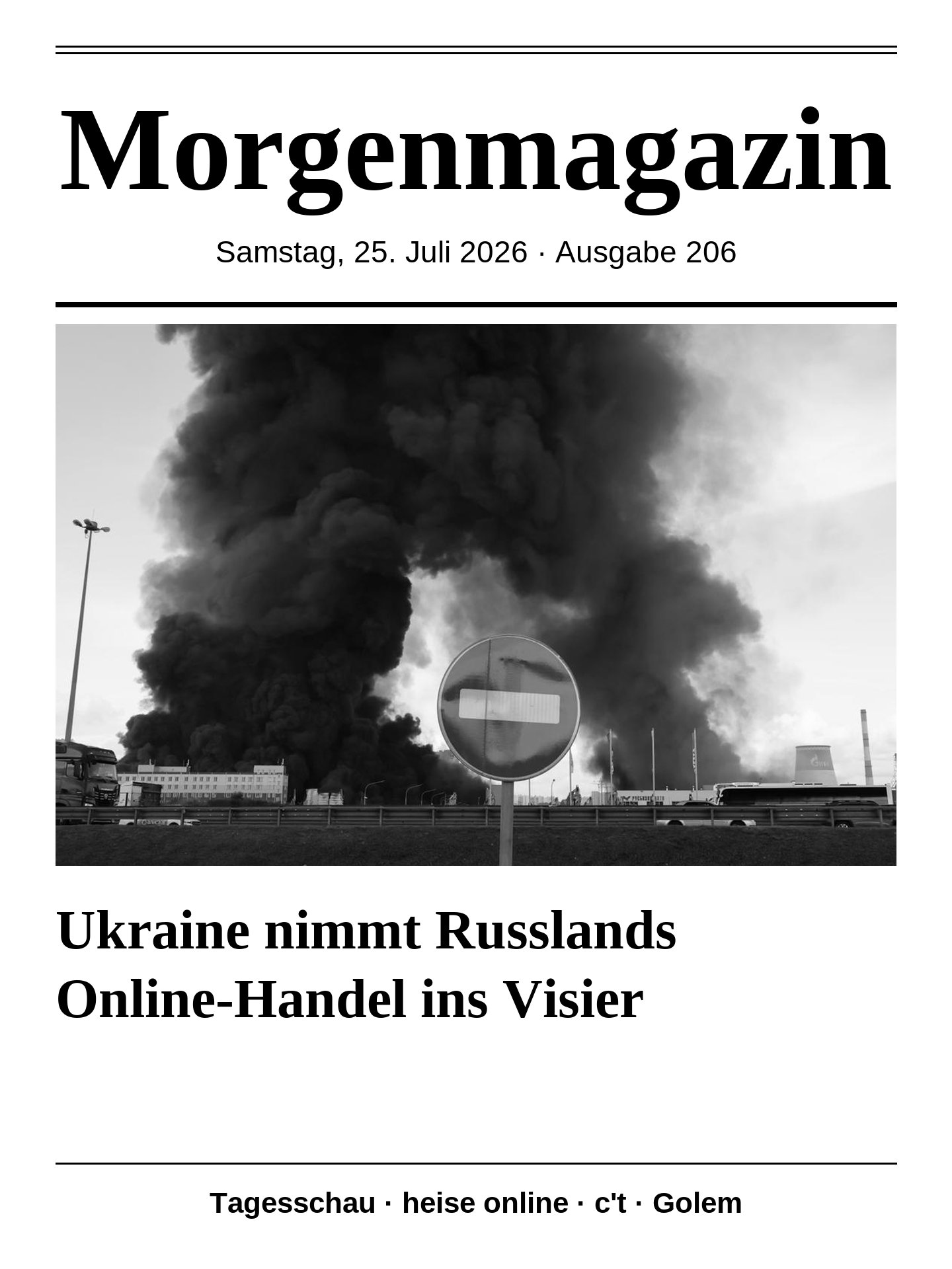Morgenmagazin 25.07.2026
