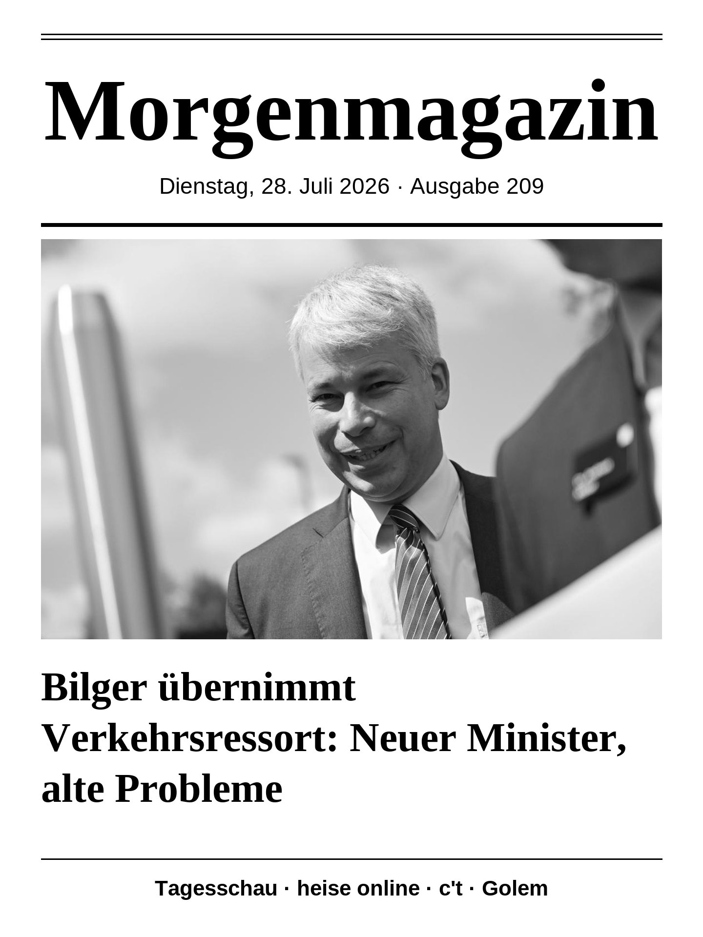 Morgenmagazin 28.07.2026