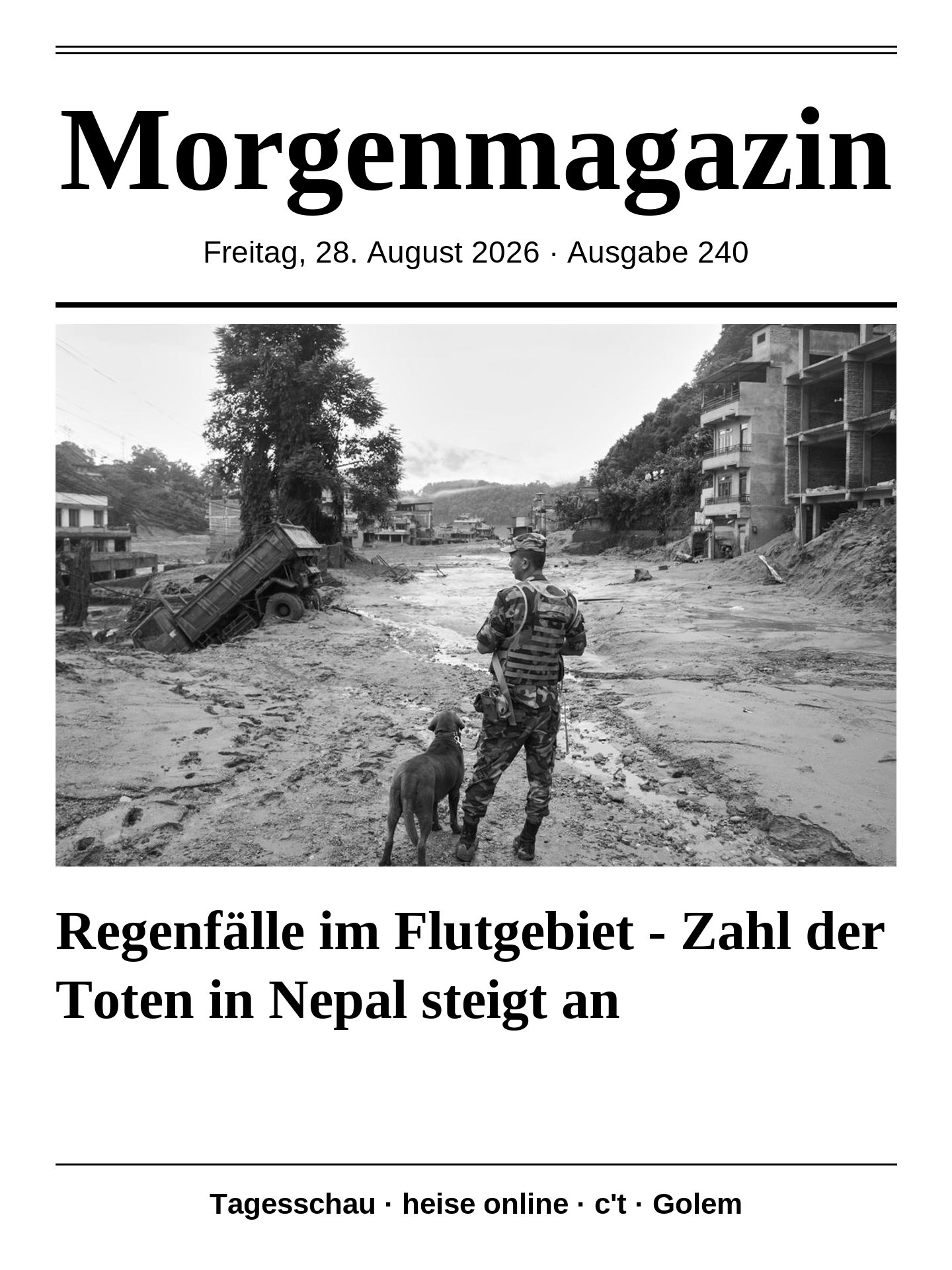 Morgenmagazin 28.08.2026
